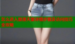 怎么进入禁漫天堂详细步骤及访问技巧全攻略