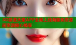 3D禁漫天堂APP全新上线海量免费漫画资源随心畅享